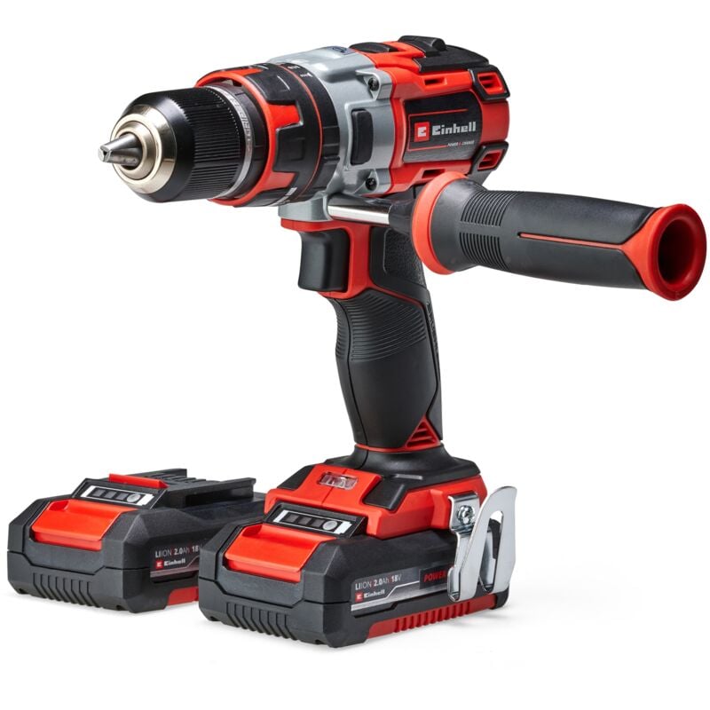 Einhell Professional Perceuse Visseuse à percussion sans fil TP-CD 18 Li-i BL Power X-Change (Li-ion, 18 V, moteur sans charbon, Couple 60 Nm) Livré