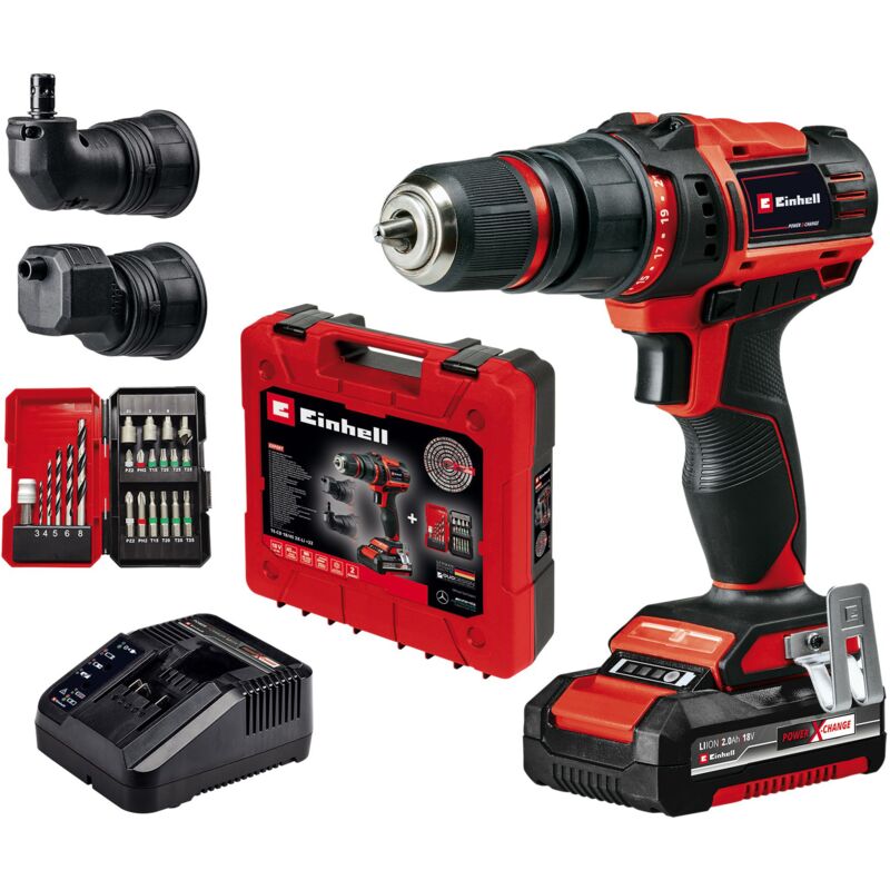 Einhell Perceuse-Visseuse sans fil TE-CD 18/45 3X-Li +22 1x2,0Ah - 4513990