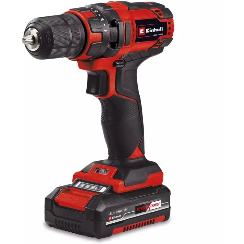 Perceuse-visseuse tc-cd 18/35 Li (1x2,0 Ah) - 18V - 35Nm - 2 vitesses - mandrin 10mm - Einhell