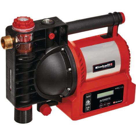 Einhell Pompe d'arrosage automatique GE-AW 1246 N FS (1 200 W, indicateurs de niveau d’eau/d’encrassement/d’aspiration, protection contre la marche à vide, pré-filtre avec clapet anti-retour)