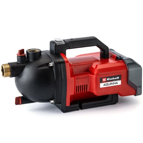 Einhell Pompe d'arrosage sans fil AQUINNA 36/30 - Solo PXC (36V, bouchons de remplissage et de purge, protection thermique, poignée de transport) Livré sans Batterie ni Chargeur