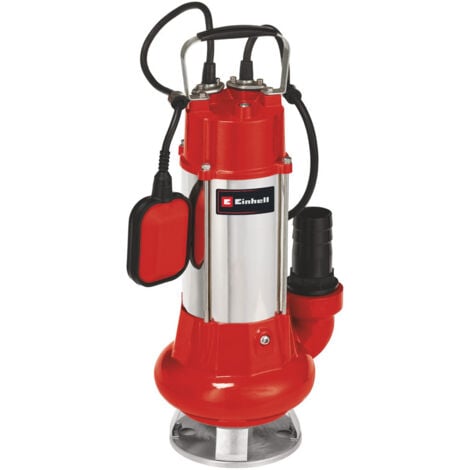 Einhell Pompe d’évacuation eaux chargées GC-DP 1340 G (1300 W, Hauteur de refoulement 10 m, Câble d‘alimentation 10 m, Corps en INOX, Livrée avec Filin 6 mètres)