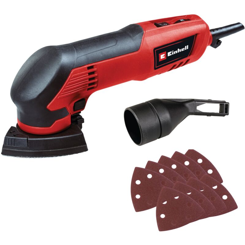 Ponceuse Delta tc-ds 20 e (adaptateur d'aspiration de poussière 36 mm et et 9 feuilles abrasives) - Einhell