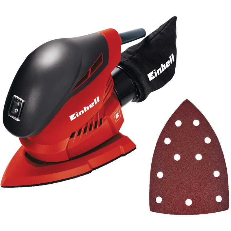 Ponceuse multifonctions th-os 1016 (100 w, Surface de ponçage : 104 cm2) Livré avec une feuille abrasive et un sac à poussières - Einhell