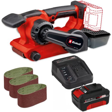 Einhell Power X-Change 18v Cordless Brushless Belt Sander TP-BS 18/457 + 4Ah Kit