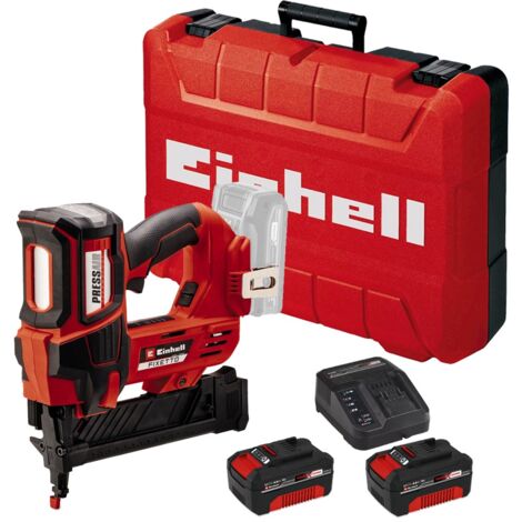 Einhell Power X-Change 18v Cordless Stapler Gun + 2X 4AH Battery Kit + Case