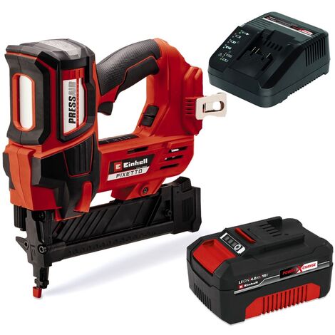 Einhell Power X-Change 18v Cordless Stapler Gun FIXETTO 18/38 S + 4.0AH Kit
