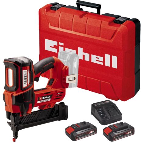 Einhell Power X-Change 18v Cordless Stapler Gun Tacker - 2x 2.5AH Kit + Case