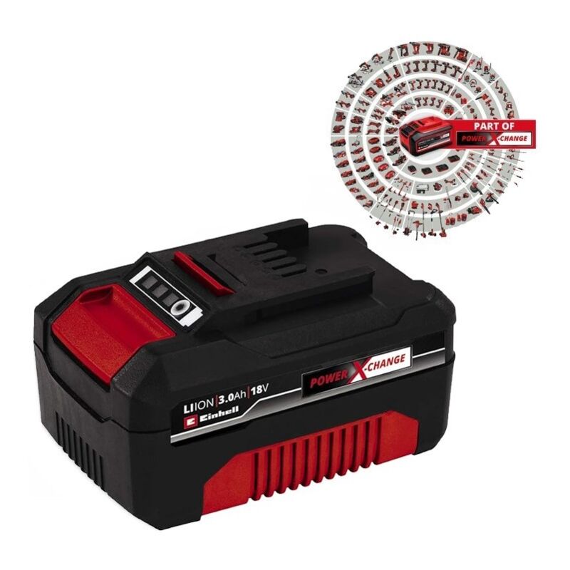 Einhell - 3.0Ah 18V Battery Power X-Change pxc Rechargeable Dust Resistant led