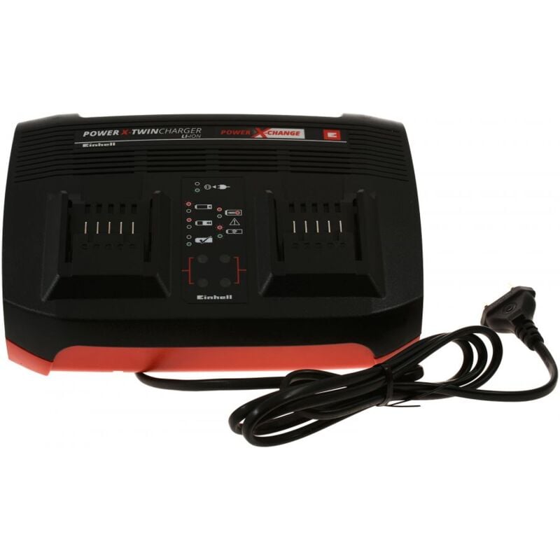 

Power X-Change Cargador doble, Power-X-Twincharger 3A 4512069 - Einhell