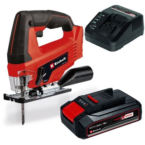 Einhell Power X-Change Cordless Jig Saw TC-JS 18 Li +2.5ah Battery + Charger Kit