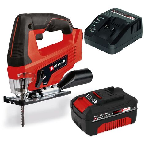 Einhell Power X-Change Cordless Jig Saw TC-JS 18 Li + 4ah Battery + Charger Kit