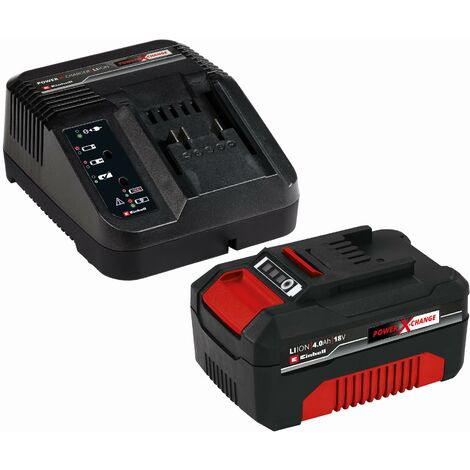Einhell Power-X-Change Starter Kit Akku 18 V/4,0 Ah und Ladegerät - 4512042