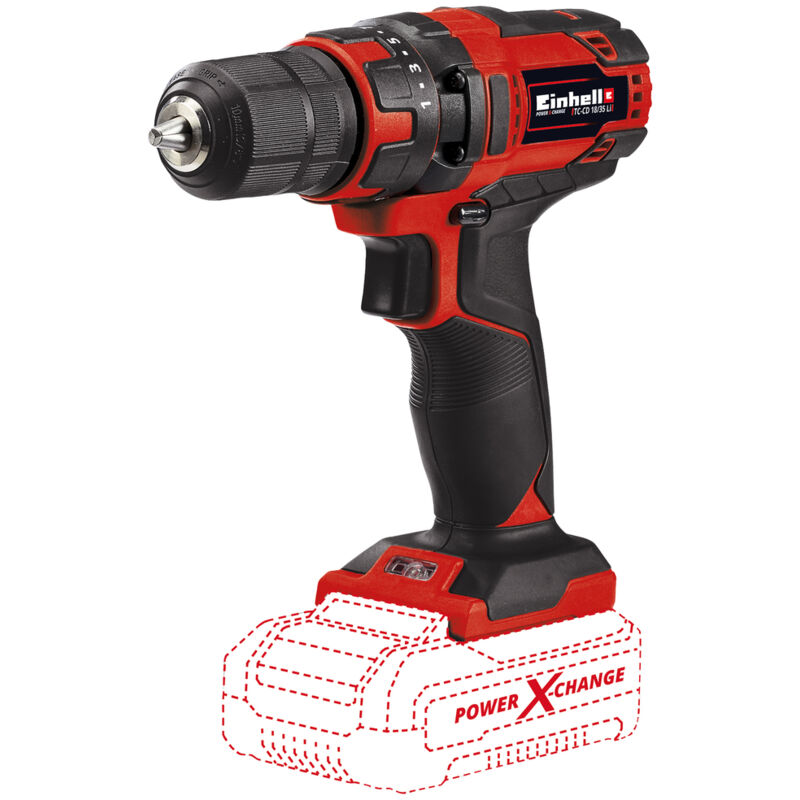 4513927 tc-cd 18/35 18v Drill Driver Naked - Einhell