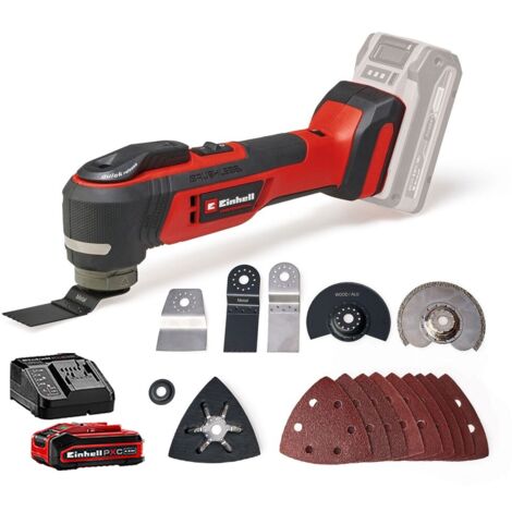 Einhell Professional 18v Cordless Brushless Multi Tool TP-MG 18 Li BL + 4ah Kit