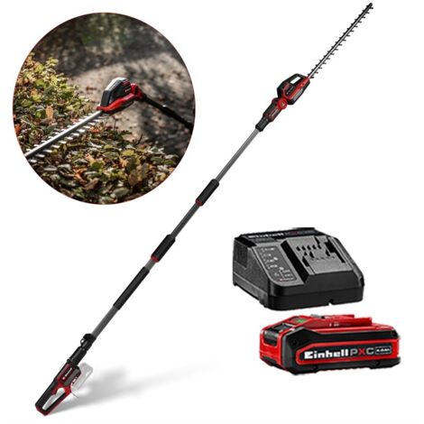 Einhell Professional 18v Telescopic Pole Hedge Trimmer 18/50 50cm + 4AH Kit