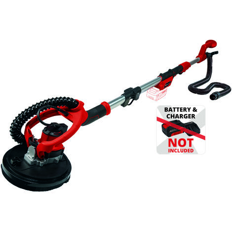 Einhell Professional Akku-Trockenbauschleifer TP-DW 18/225 Li - Solo Power X-Change (18 V, 6x Ø 225 mm Schleifpapier, Verlängerungsschlauch, Staubfangsack, ohne Akku)
