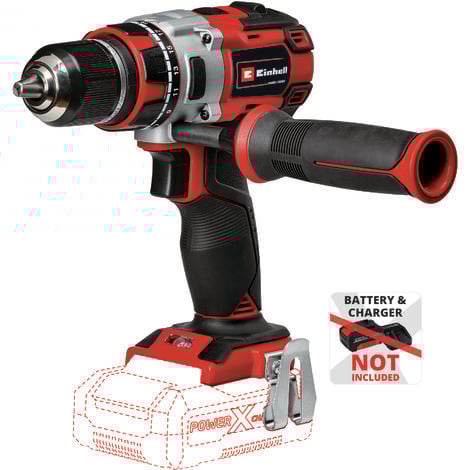 Einhell Professional Akkuschrauber TP-CD 18 Li Brushless Solo Power X-Change (Li-Ion, Rot, 18 V, 2 Gang, 60Nm/Brushless/ohne Akku, LED Licht und Ladegerät)