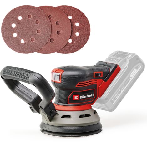 Einhell Professional Ponceuse excentrique sans fil TP-RS 18/32 Li BL-Solo PXC (18 V, Brushless, semelle 125 mm, papier abrasif inclus) Livré sans batterie ni chargeur