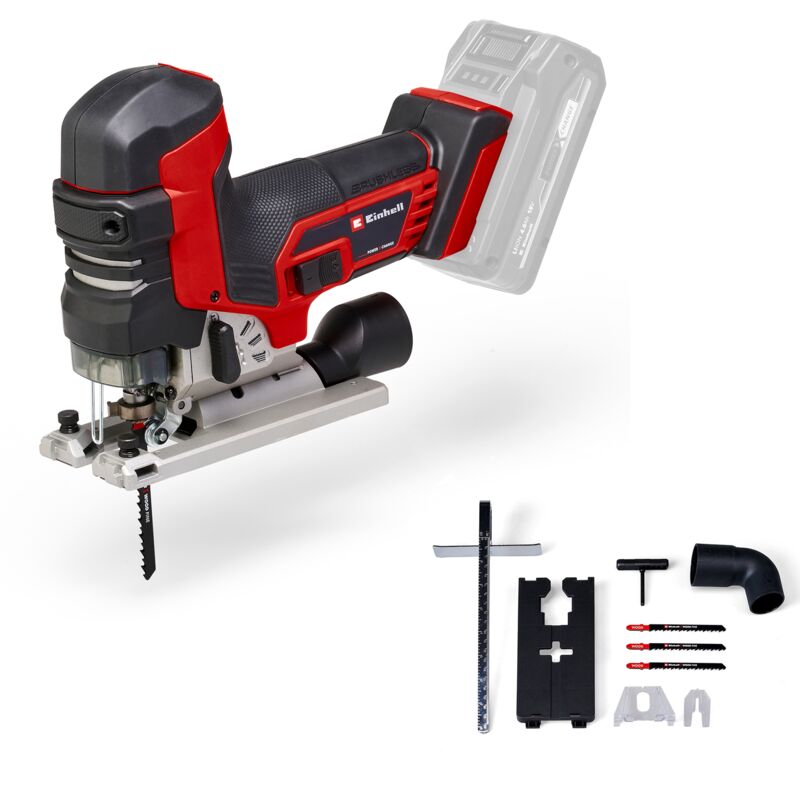 Professional Scie sauteuse sans fil tp-jst 18/135 Li bl Power X-Change (18V, profondeur 135 mm dans le bois, moteur Brushless, poignée en t, 3 lames,