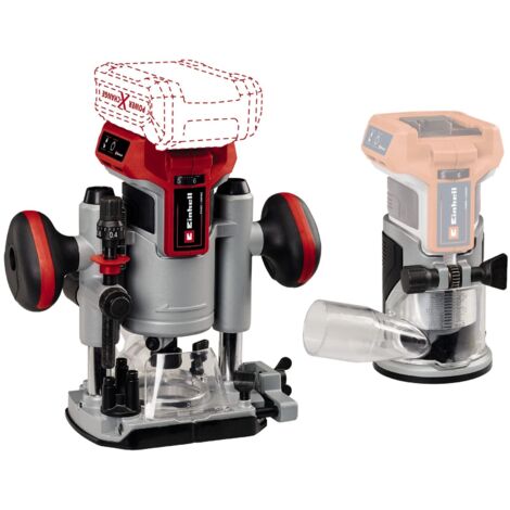 Einhell Professional TP-RO 18 Set Li BL Solo Nero