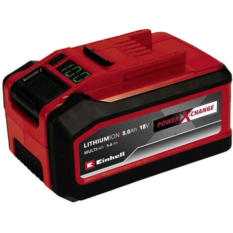 Einhell PXC Plus 18V 5-8 Ah Multi-Ah Power X-Change 4511600 Batteria per elettroutensile 18 V 5 Ah, 8 Ah Li-Ion