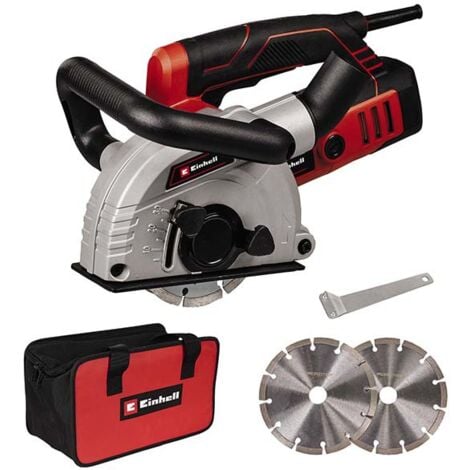 Einhell Rainureuse TE-MA 1500 (1500 W, profondeur de coupe réglable en continu) Livré avec sac + 2 disques de coupe diamant