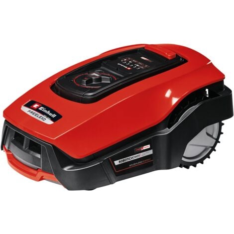 Einhell Robot Tondeuse FREELEXO 1200 BT - Solo Power X-Change (18V, Surface 1200m2, application Bluetooth) Livré sans Kit d'installation, sans Batterie ni Chargeur