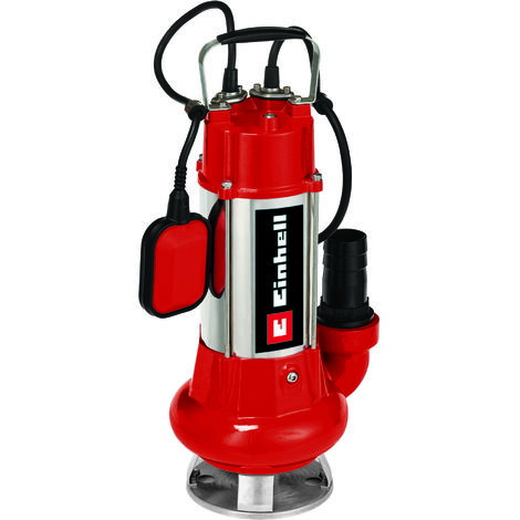 Einhell Schmutzwasserpumpe GC-DP 1340 G (1300 W, Ø 40mm Fremdkörper, 23.000L/h Förderleistung, Schwimmerschalter, Tragegriff, inkl. Universalanschlüsse)