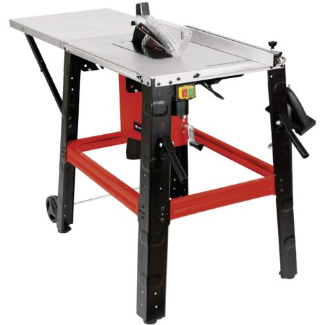 Einhell Scie circulaire sur table TE-TS 315 U (2200 W, lame de scie Ø315 x ø30 mm, rallonge de table pliable, moteur à induction, 45°, y compris bâton coulissant, bloc coulissant et outil)