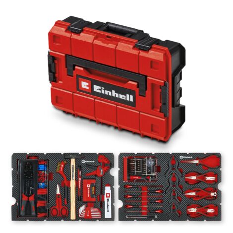 Einhell Set Mallette Outils Hobby E-Case 153 pcs (Kit Réparation Électronique, Travaux Électriques, Pinces, Système E-Case)
