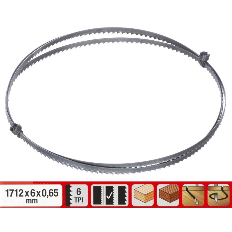 Lame de scie à ruban EINHELL 6 dents 1712 x 6 x 0 65mm - vue 2