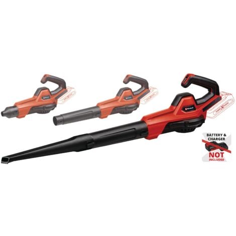 Einhell Souffleur sans fil GE-UB 18/250 Li E-Solo Power X-Change (18 V, vitesse dair 250 km/h, tube en 3 parties) Livré sans Batterie et sans Chargeur