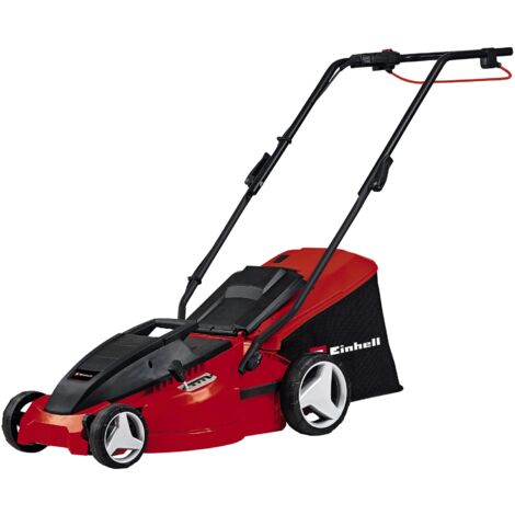 Einhell Tagliaerba elettrico GC-EM 1500/36 (motore di potenza di carbonio 1500 W, larghezza di taglio 36 cm, scatola collettore 38 l, per superfici di prato 600 m², altezza di taglio 25-65 mm)