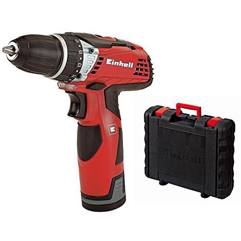 Einhell Taladro sin cable TE-CD 12 Li 1 batería, cargador 1 h