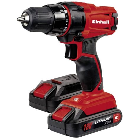 Einhell TC-CD 18-2 Li 4513820 Trapano avvitatore a batteria 18 V 1500 mAh Li-Ion incl. valigia, incl. seconda batteria