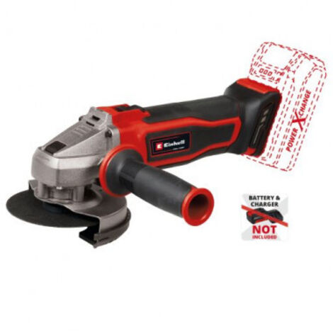 Einhell TE-AG 18/115 Q Amoladora angular inalámbrica negro rojo