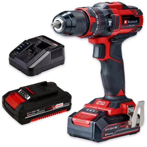 Einhell TE-CD 18/44 Cordless Combi Drill PXC 18v Metal Chuck 2 x Batteries