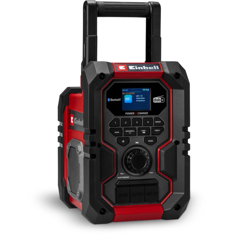 Einhell TE CR 18 Li Radio sans fil DAB+ FM Bluetooth AUX USB
