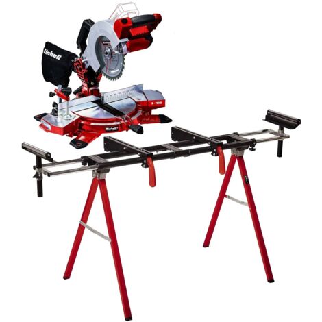 Einhell TE-MS 18/210 LI Cordless 18V Mitre Saw 210mm Power X-Change + Leg Stand