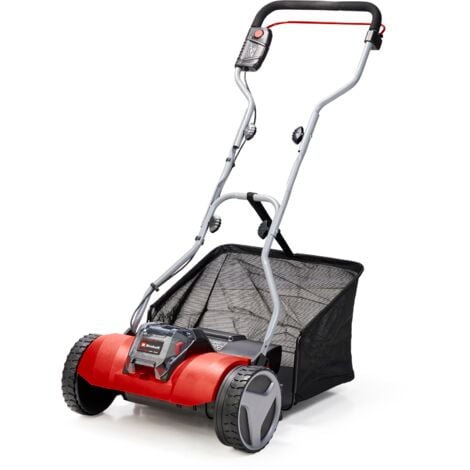 Einhell Tondeuse à gazon manuelle sans fil GE-HM 18/38 Li - Solo Power X-Change (18V, axe de coupe sur roulement à billes avec 5 lames) Livré sans Batterie ni Chargeur