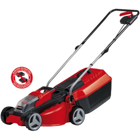 Einhell Tondeuse à gazon sans fil GE-CM 18/30 Li - Power X-Change (18 V / 3,0 Ah, Largeur de coupe 30 cm, Bac de ramassage rigide de 25 l) Livré sans Batterie ni Chargeur