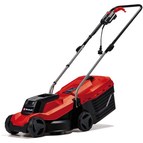 Einhell tosaerba elettrico GC-EM 1000/32 (1.000 W, larghezza di taglio 32 cm, fino a 300 m², cesto raccoglierba da 30 l, altezza di taglio 30-70 mm, manubrio pieghevole)