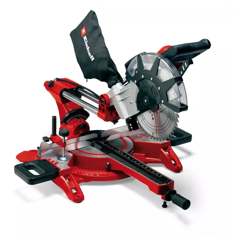 Image of Troncatrice e sega per tagli obliqui con funzione di trazione Einhell tc-sm 2534/1 Dual 250 mm 2100 w