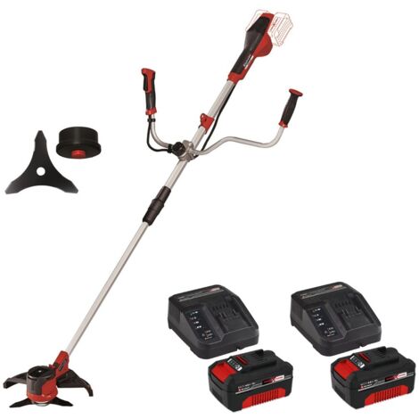 Einhell Twin 18v / 36v Cordless Brushcutter + Strimmer 2 x 4.0Ah Battery Pack