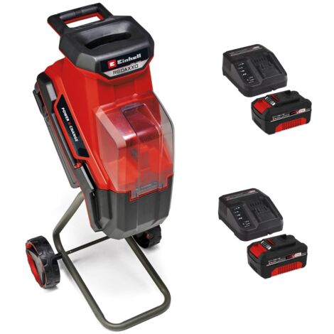 Einhell Twin 18v/ 36v Cordless Garden Shredder Power X-Change 2 x 4.0AH Battery