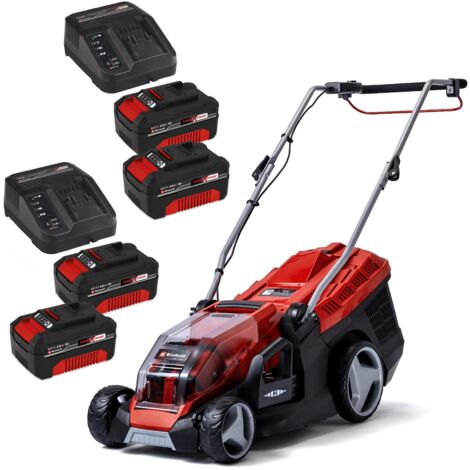 Einhell Twin 18v / 36v Cordless Lawnmower 36cm PXC GE-CM 36/36 Li 4 X 4ah Batt