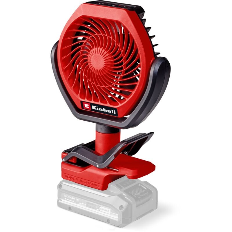 Einhell Ventilateur sans Fil GC-CF 18/110 Li-Solo Power X-Change (18 V, 3 Niveaux de Vitesse, tête orientable à 300 degrés) Livré sans Batterie ni