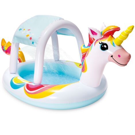 Einhorn-Duschwanne mit Dach 254 x 132 cm Intex 58435