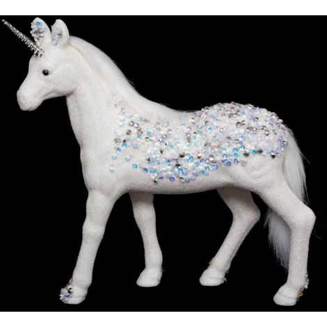 Einhorn Weißer Strohhalm 25 cm - Feeric lights & christmas